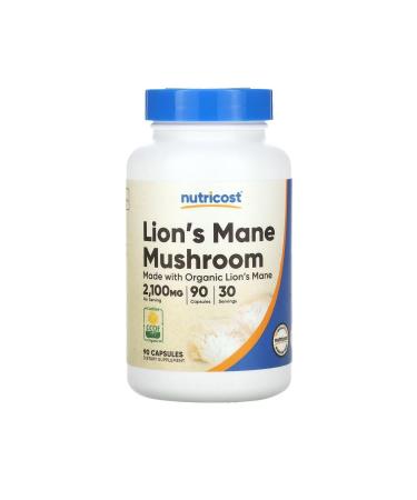 Nutricost Lions Mane Capsules (MWO) (700 MG) 90 Capsules