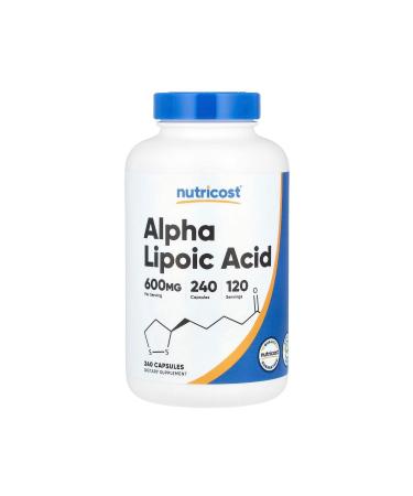 Nutricost Alpha Lipoic Acid 600 Mg 240 Capsules