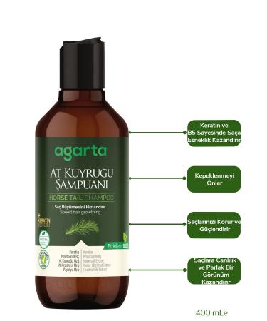 Agarta Natural Shampoo Horsetail Extract-salt-free 400 ml - Buy Online on GoSupps.com