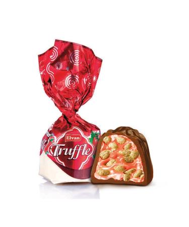 Elvan Truffle Strawberry 280 Gr. Heart Box (1 BOX) - Buy Online on GoSupps.com