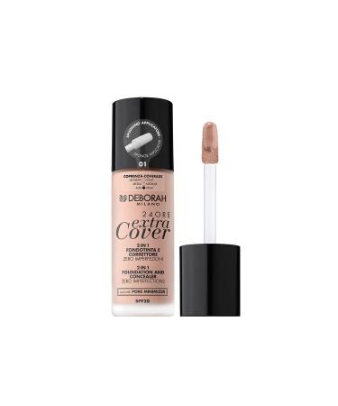 Deborah Milano 24 Ore Extra Cover Fdt No:01 Fair Foundation - Buy Online on GoSupps.com