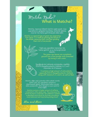 Mim and More Mojito Matcha - Mojito Flavored Matcha 25 gr - Buy Online on GoSupps.com