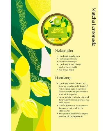 Mim and More Lemon Matcha Lemon Flavored Matcha 25 gr - Buy Online on GoSupps.com