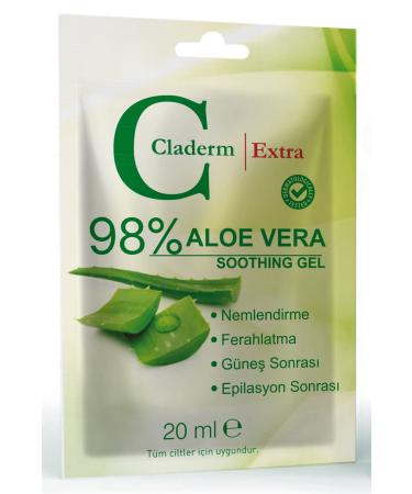 Claderm Aloe Vera Soothing Gel 20ml.