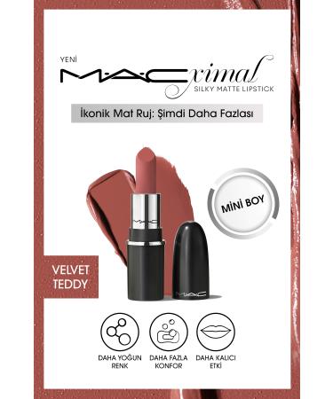 Mac Mini Matte Lipstick Providing More Care and Comfort with its Silky Texture-VELVET TEDDY Passi.3283