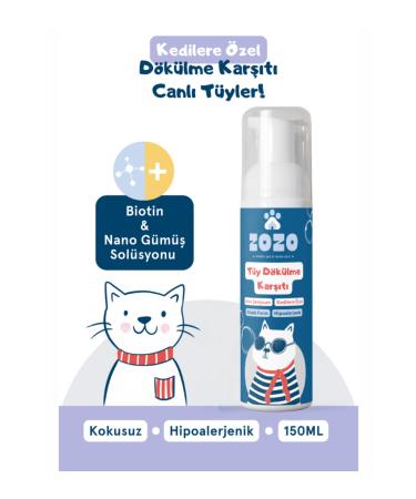 Zozo Cares Anti-shedding Foam - Hair & Skin Care Hygiene Foam Cat