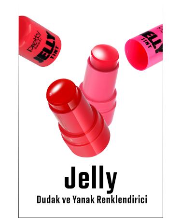 Pretty Beauty Jelly Tint Natural Look Lip and Cheek Color Blush - Buy Online on GoSupps.com