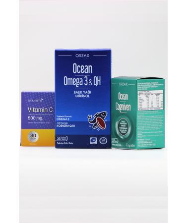 Ocean Product Set: Ocean Omega 3 QH & Cogniven & Vitamin C Trio