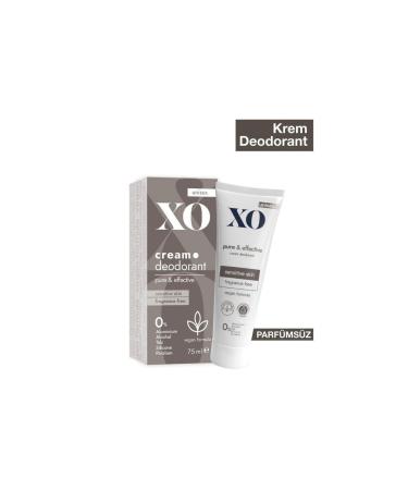 Xo Perfume-Free Cream Deodorant Men 75 ml - Pure & Effective