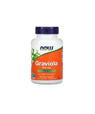 Now Foods Graviola 500 Mg 100 Veggie Capsules USA Vers.2343
