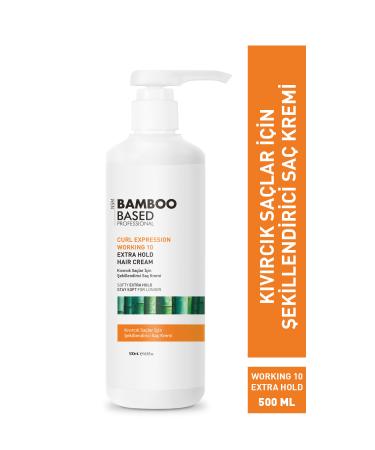 Bamboo Based Professional Styling Leave-In Curly Wavy Hair Care Cream 500ML