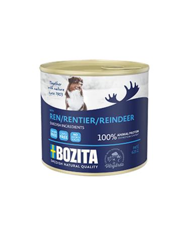 Bozita Reindeer Grain-Free Adult Dog Canned Food 625 Gr