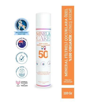 Minelacare Sunscreen for Children - Preventing Irritation and Staining - Spf 50 110gr Passi.3935