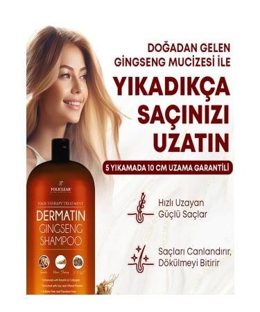 Personal ECZA With its effect of preventing shedding and prolonging the hair as it is washed Dermat n Gingseng Shampoo X 3 pieces