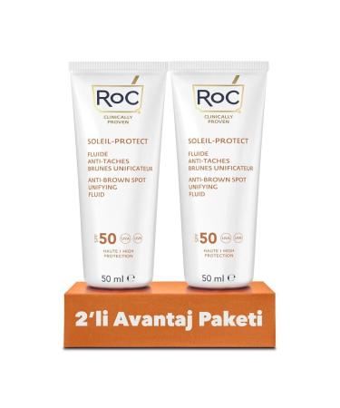 Roc Anti-Blemish Face Sunscreen Spf50 50 ml - 2 Pack Advantage Pack. - Buy Online on GoSupps.com