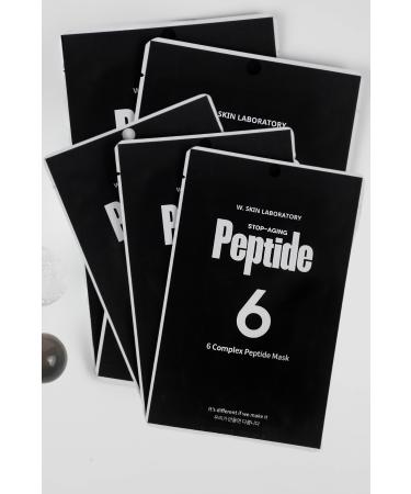 W. Skin Laboratory Stop Aging 6 Complex Peptide Mask 5 Pieces 22 ML Face Mask - Buy Online on GoSupps.com