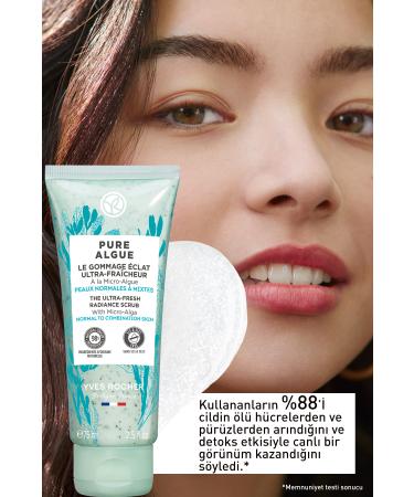 Yves Rocher Pure Algue Prebiotic Facial Peeling for Normal and Dry Skin - 75 ml - Buy Online on GoSupps.com