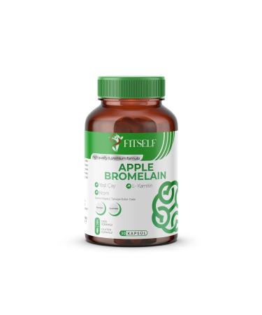 Fitself BROMELAIN (30 capsules of supplementary food containing L-carnitine Chromium Halile Extract)