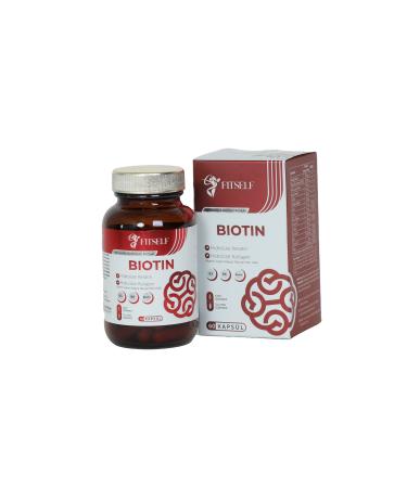 Fitself BIOTIN (60 capsules of supplementary food containing Hydrolyzed Keratin-Hydrolyzed Collagen) - Buy Online on GoSupps.com