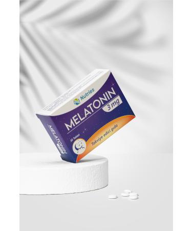 Nutries Melatonin 3 Mg 30 Tablets - Buy Online on GoSupps.com