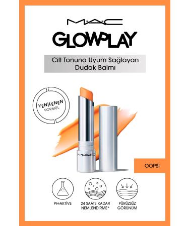 Mac Moisturizing Lip Balm That Adapts to Skin Tone - Oops! 3G KeyOn3252