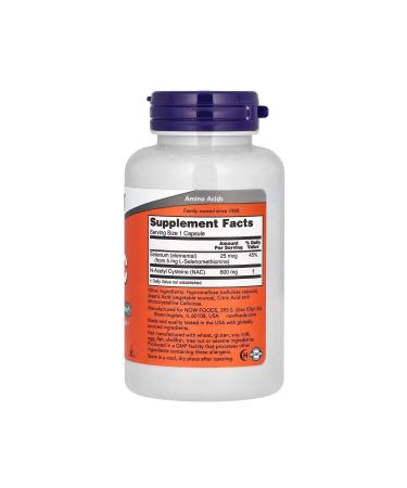 Now Foods Na.c 600 Mg 100 Veggie Capsules - Buy Online on GoSupps.com