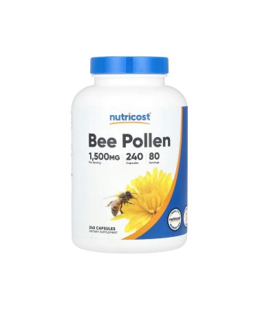 Nutricost Bee Pollen 1500 Mg 240 Capsules