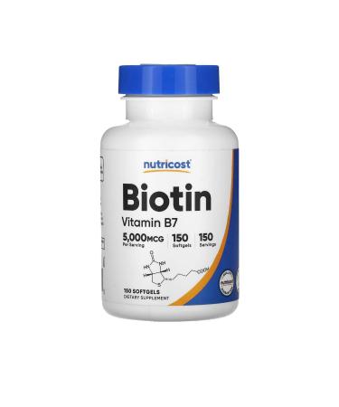 Nutricost Bio/tin 5000 MCG 150 Softgels