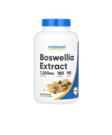 Nutricost Boswellia Extract 65% Boswellic Acid 1 200 Mg 180 Capsules