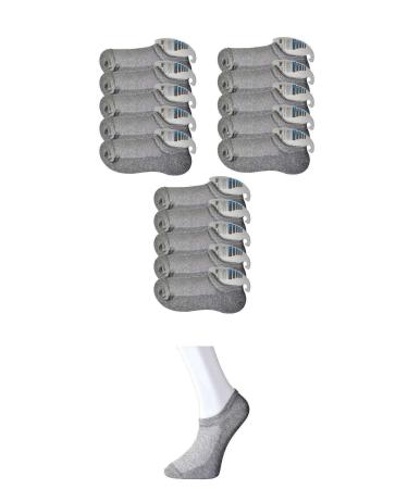 Skygo Gray Men's Invisible Socks 15 pairs