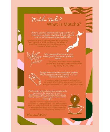Mim and More Peach Matcha - Peach Flavored Matcha 25 gr - Buy Online on GoSupps.com