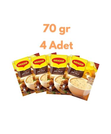 Maggi Creamy Mushroom Soup for 4 People 70g X 4 Pieces Delicious Nutritious Quick Soup Mashroom - Buy Online on GoSupps.com