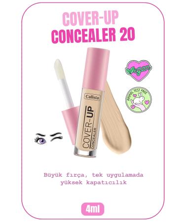 Callista Cover Up Concealer Intensive Concealer Under Eye Concealer - 20 Sand