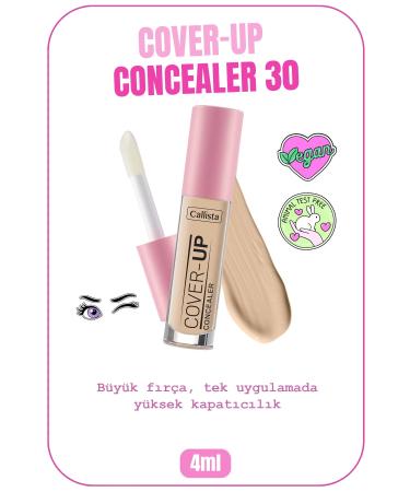 Callista Cover Up Concealer Intensive Concealer Under Eye Concealer - 30 Soft Sand