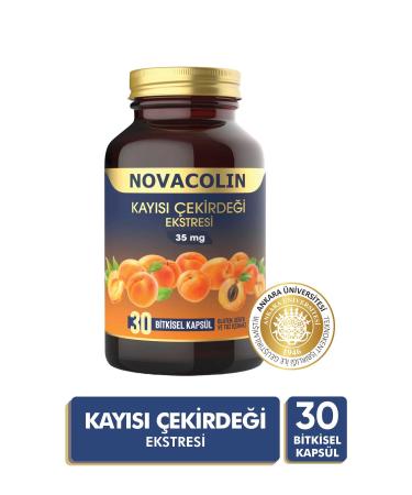 NOVACOLIN Apricot Kernel Extract 30 Herbal Capsules