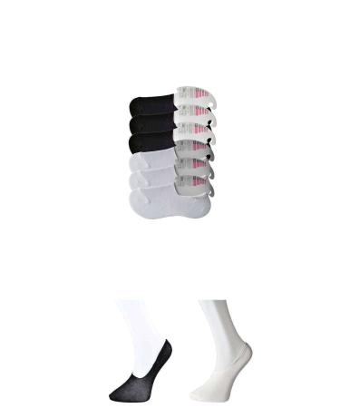 Skygo Black and White Women's Ballerina Socks 6 pairs