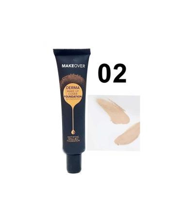 Makeover Derma Make Up Cover Matte Foundation 02 Tube