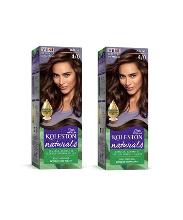 Naturals Hair Dye Brown 4/0 2x Pack