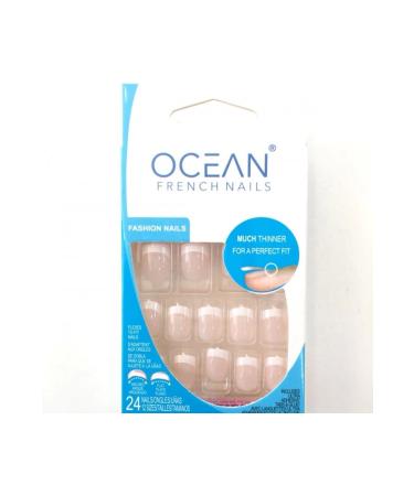 Epilons Pink False Nails (thin French) 191a