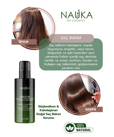 nauka KERATIN&BIOACTIVE COLLAGEN PEPTIDE & B COMPLEX HAIR SERUM