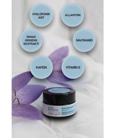 Lets be natural EYE CONTOUR CREAM Anti-Aging and Anti-Wrinkle Natural Under Eye Cream - Buy Online on GoSupps.com