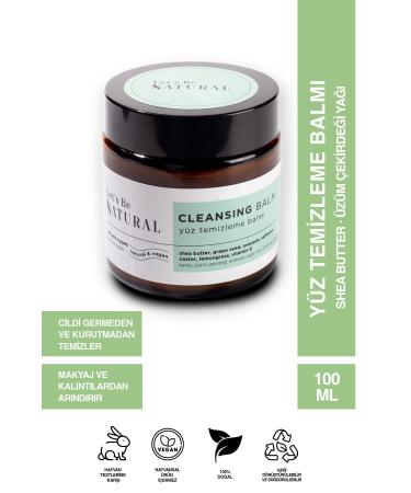 Lets be natural FACE CLEANSING BALM - Make-up Remover Balm - Natural&Vegan 100ML