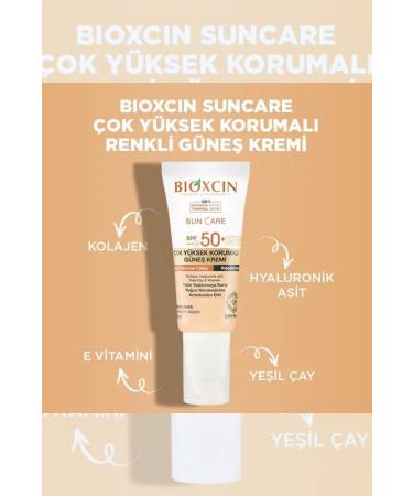 Bioxcin Sun Care Very High Protection Tinted Sun Cream for Dry Normal Skin Spf 50 2-Pack - Buy Online on GoSupps.com