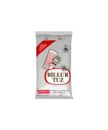 Billur Salt Iodized Table Salt (750 g) x4 Pieces