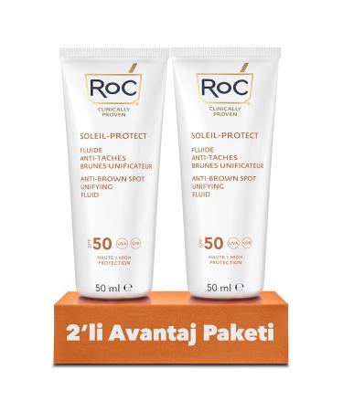Roc Anti-Blemish Face Sunscreen Spf50 50 ml - 2 Pack Advantage Pack.