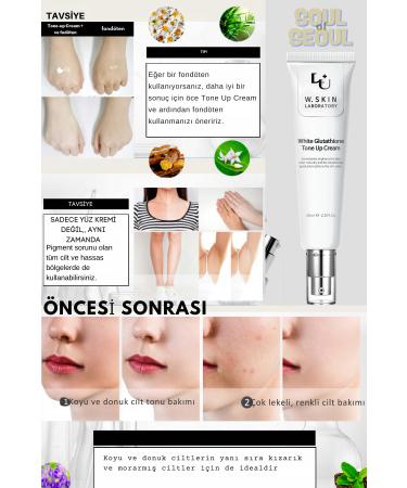 W. Skin Laboratory White Glutathione Tone Up Cream Whitening-Brightening Tone Equalizer Soothing 60ML - Buy Online on GoSupps.com