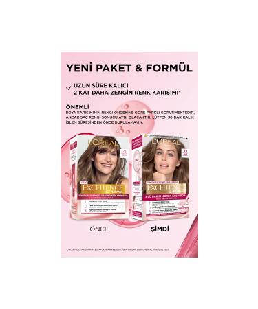 L'Oreal Paris Excellence Creme Hair Dye 7.1 Blonde Ash - Buy Online on GoSupps.com