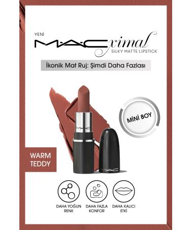 Mac Mini Lipstick that Provides More Comfort on the Lips and Gives Intense Color-WARM TEDDY KEYO332