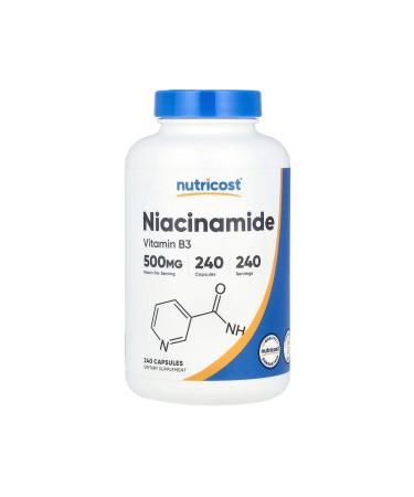 Nutricost Vitamin B3 (NIACINAMIDE) 500 Mg 240 Capsules