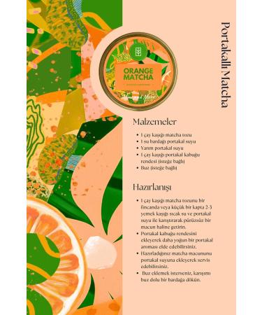 Mim and More Orange Matcha Orange Flavored Matcha 25 Gr - Buy Online on GoSupps.com